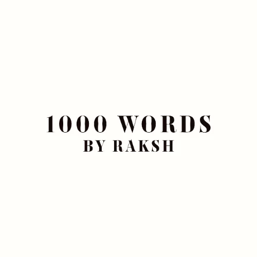 1000words by Raksh logo or featured work